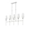 Z-Lite Emily 5 Light Island, Polished Nickel & Off White 3033-5L-PN - alternate 6